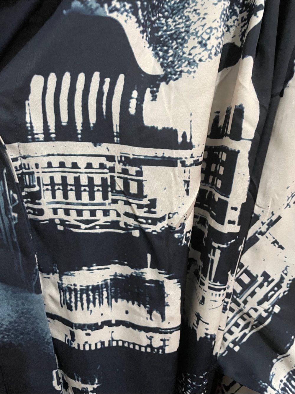 H&M Printed Long Sleeve Shirt Dress - Picture 3 of 5